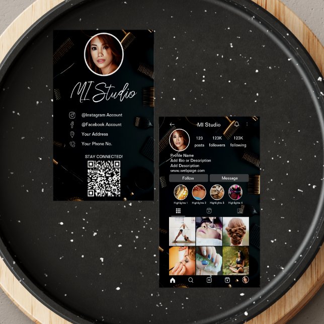 Instagram Business Cards, Influencer, Aesthetician Card (Creator Uploaded)