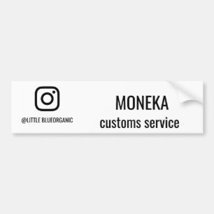 Instagram Business Cards   Your Instagram Name  ID Bumper Sticker