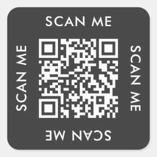 instagram business modern Scan me qr code Square Sticker