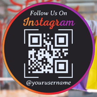 Instagram Business QR Code Black