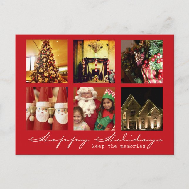 instagram christmas photo post cards (Front)