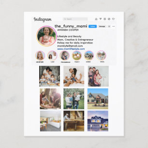 Instagram collage style photo promotion flyer