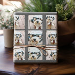 Instagram Collage with 6 photos on Chalkboard Wrapping Paper<br><div class="desc">Happy Everything! A trendy and whimsical Merry Christmas Greeting with a picture collage of 6 pictures. Can be used for the December holiday or really any celebration.</div>