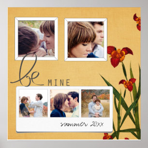 instagram coupls photo collage poster