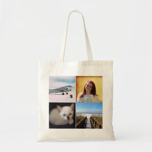Instagram custom photo add your own photos hipster tote bag