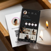 Instagram Dark Theme QR Code 7 Photo Social Media