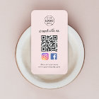 Instagram Facebook QR Code | Social Media Pink