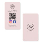 Instagram Facebook QR Code | Social Media Pink