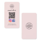 Instagram Facebook QR Code | Social Media Pink