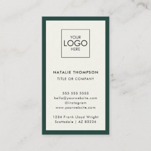 Instagram Facebook Social Media Minimalist QR Code Business Card