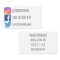 Instagram facebook twitter business card