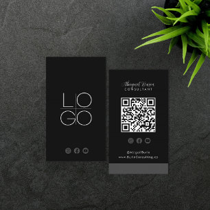 Instagram Facebook YouTube Social Media QR Code Bu Business Card