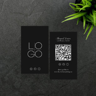 Instagram Facebook YouTube Social Media QR Code Business Card