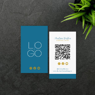 Instagram Facebook YouTube Social Media QR Code Business Card