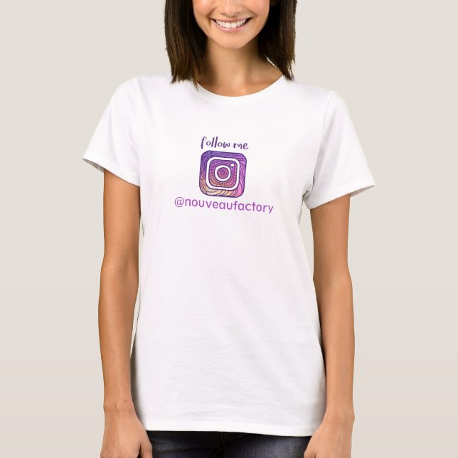 Instagram Follow me T-Shirt (Front)