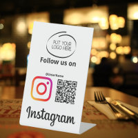 Instagram Follow Us Qr Code Modern 