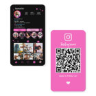 Instagram Hair Stylist Pink QR Code Social Media