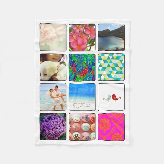 INSTAGRAM IT! 12 PHOTOS/DIY FLEECE BLANKETS (Front)