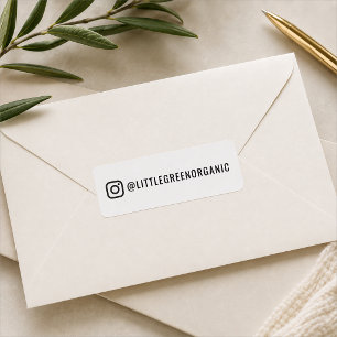 Instagram Label Business Insta Handle Sticker