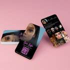 Instagram Lash Tech Hot Pink And Black QR Code