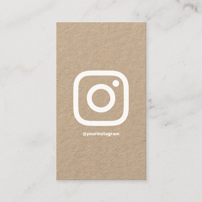 Instagram loyalty modern social media brown kraft (Front)