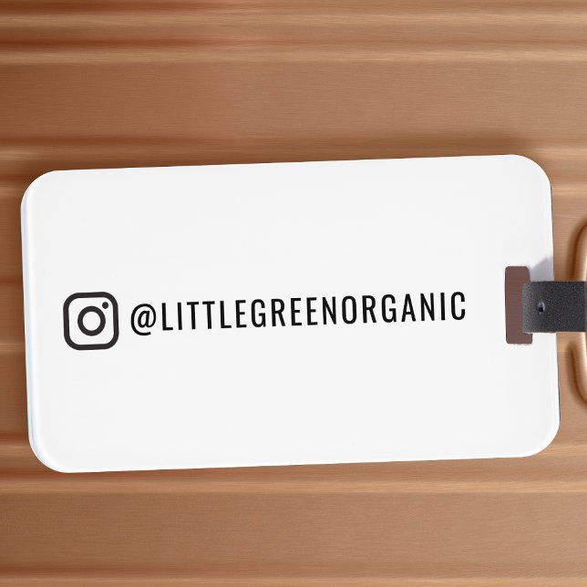 Instagram Luggage Tag | Your Instagram Name  (Creator Uploaded)