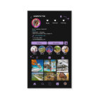 Instagram LUXURY Purple & Black Marble Agate QR