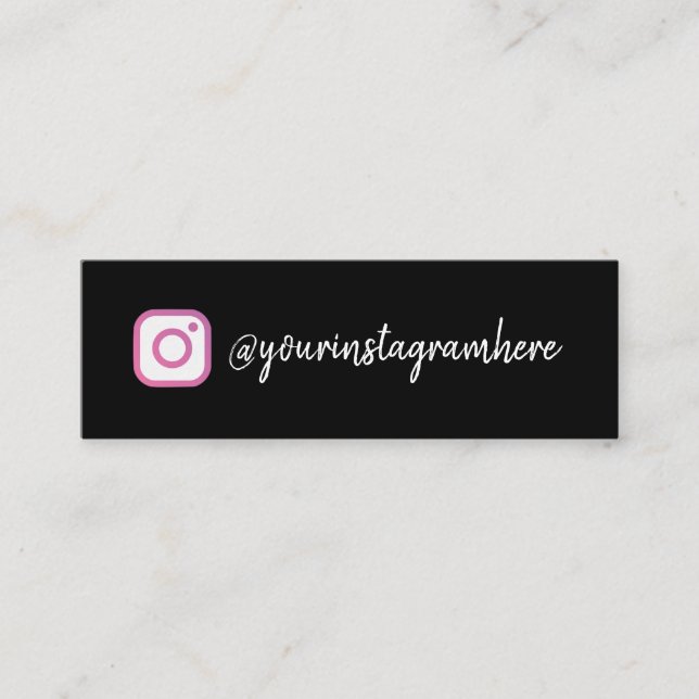 instagram mini business card (Front)