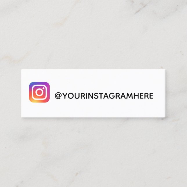 instagram mini business card (Front)