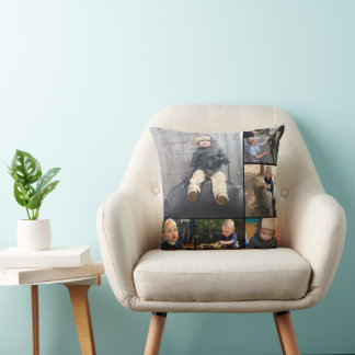 Instagram Modern Collage 12 of Your Photos Cushion