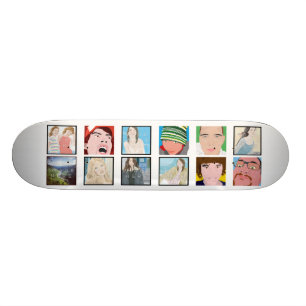 Instagram Mosaic Photo Personalised Skateboard
