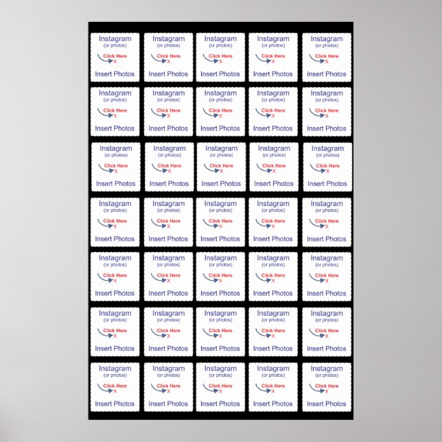 Instagram or Photo Easy Template Poster (Front)