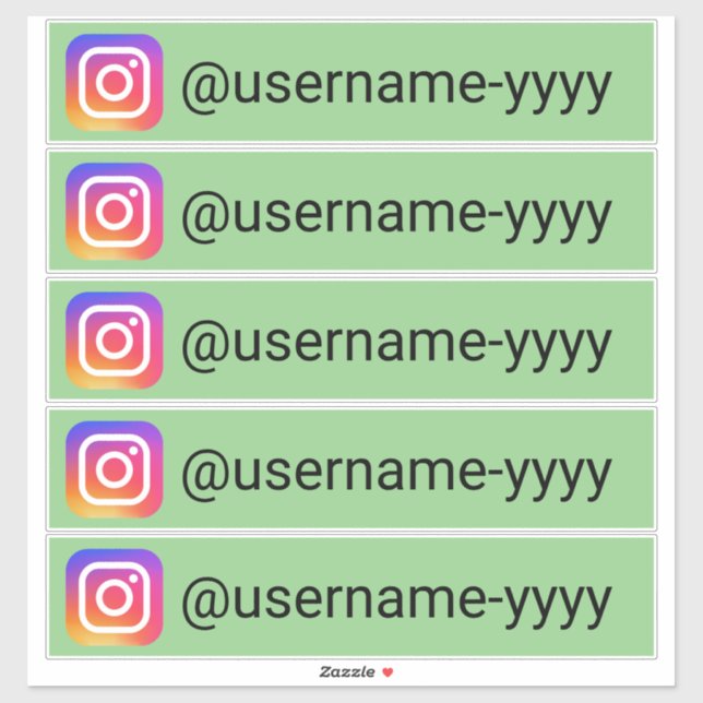 Instagram or social media usernames (Sheet)