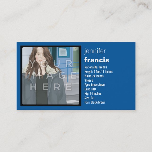 Instagram Photo Blue Crossing Mini Comp Card (Front)