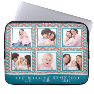 Instagram Photo Collage Decorative Pattern Laptop Sleeve