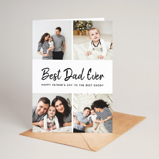 Instagram Photo Collage Father's Day Card for Dad