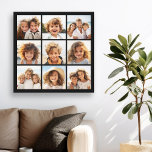 Instagram Photo Collage with 9 photos Canvas Print<br><div class="desc">Use your photos without frames on this one! Add your favourite pictures and snapshots to this strip for a fun memory keeper. An artistic way to display your best photo sharing pics.</div>