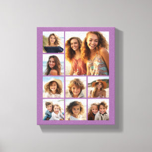 Instagram Photo Collage with 9 photos Canvas Print