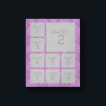 Instagram Photo Collage with 9 photos Canvas Print<br><div class="desc">Use your photos without frames on this one! Add your favourite pictures and snapshots to this strip for a fun memory keeper. An artistic way to display your best photo sharing pics.</div>