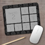 Instagram Photo Collage with 9 photos Mouse Mat<br><div class="desc">Use up to nine square or selfie phone photos to create a unique and personal gift. Or you can keep the hipster puppy and make a trendy keepsake. If you need to adjust the pictures,  click on the customise tool to make changes.</div>
