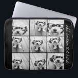 Instagram Photo Collage with 9 square photos Laptop Sleeve<br><div class="desc">Use your photos without frames on this one! Add your favourite pictures and snapshots to this strip for a fun memory keeper. An artistic way to display your best photo sharing pics.</div>