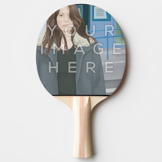 Instagram Photo Personalised Ping Pong Paddle (Front)