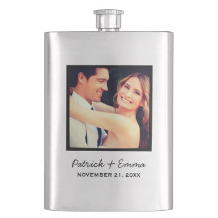 Instagram Photo Personalised Wedding Keepsake Hip Flask