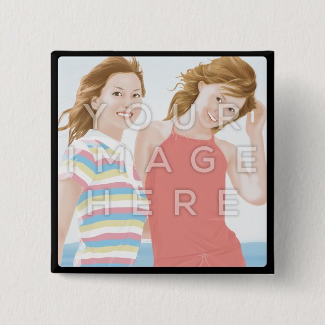 Instagram Photo Square Image Button (Front)