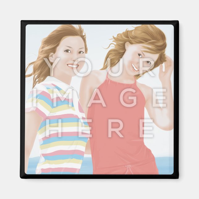 Instagram Photo Square Image Magnet (Front)