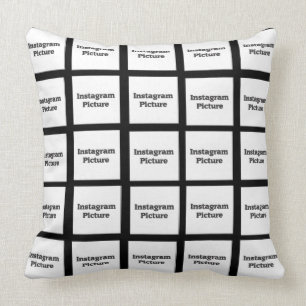Instagram Pillow Replace with your Photos