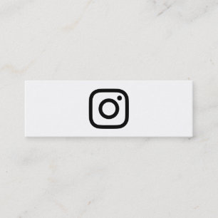instagram promo mini business card