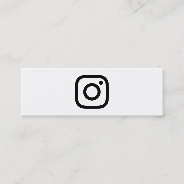 instagram promo mini business card (Front)