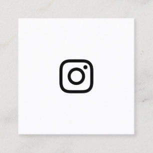 instagram promo square business card