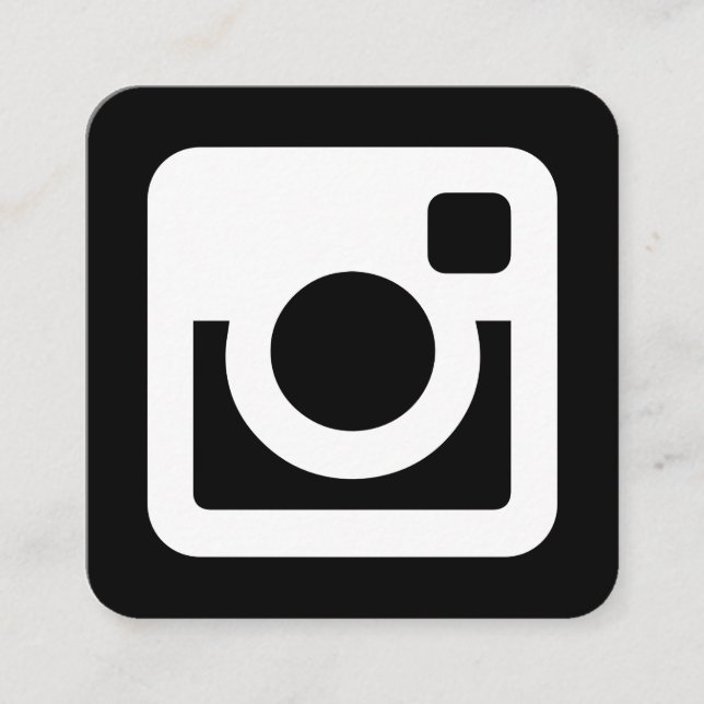 Instagram Promotional Square Business Card (Front)